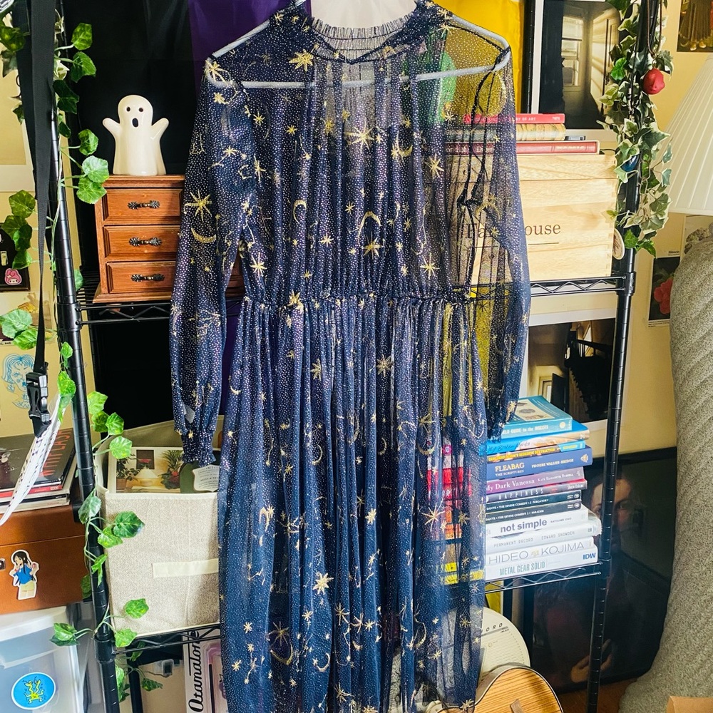 mesh starry celestial dress 🌙